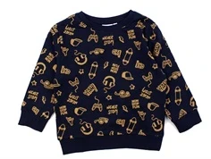 Name It dark sapphire bone brown skateboard sweatbluse